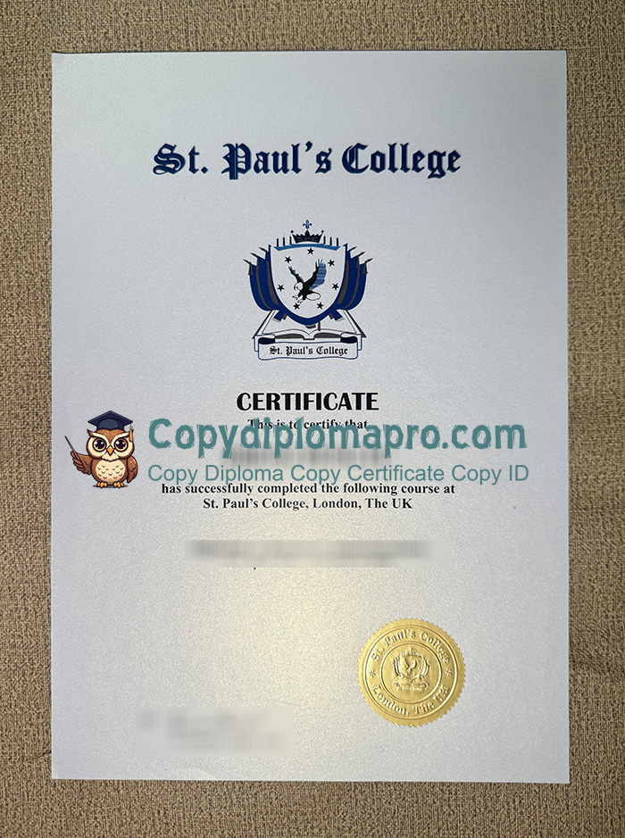 St. Paul's College Diploma