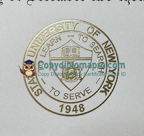 Stony Brook University Diploma seal