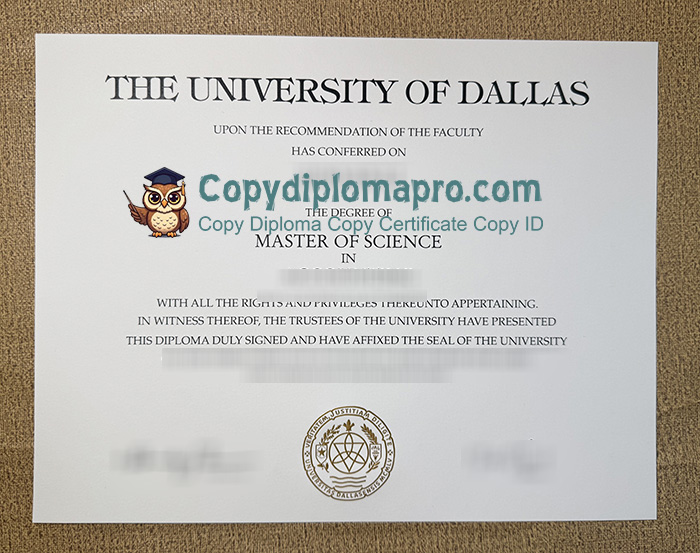University of Dallas Diploma