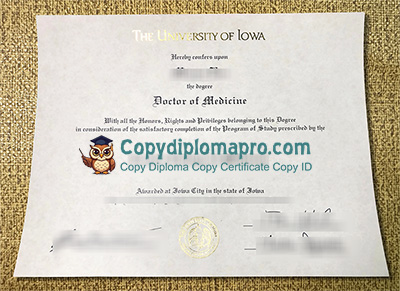 University of Iowa Diploma