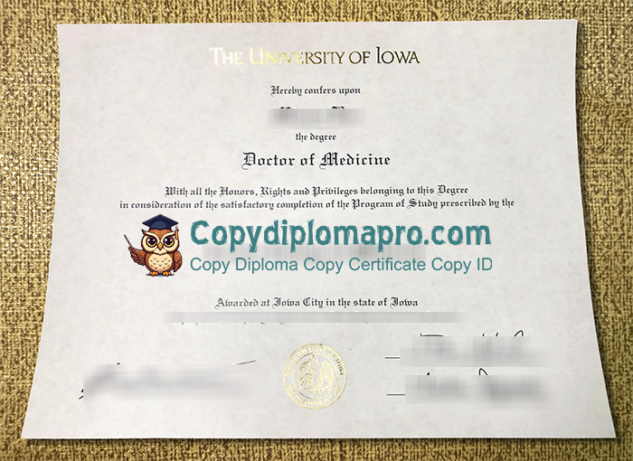 University of Iowa Diploma