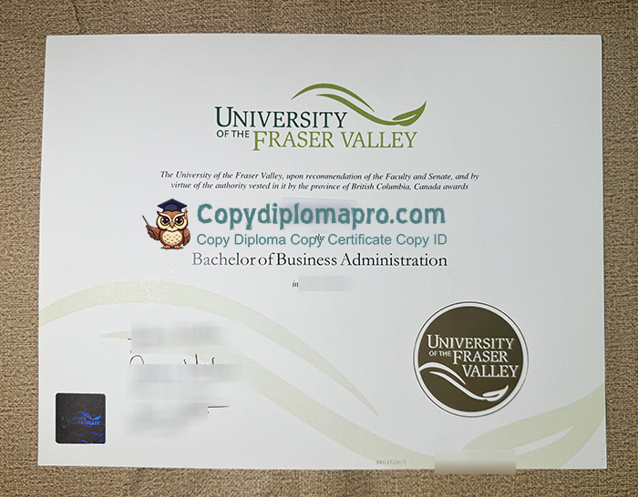 University of the Fraser Valley Diploma, UFV Diploma