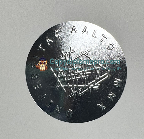 Aalto yliopisto Degree Certificate seal
