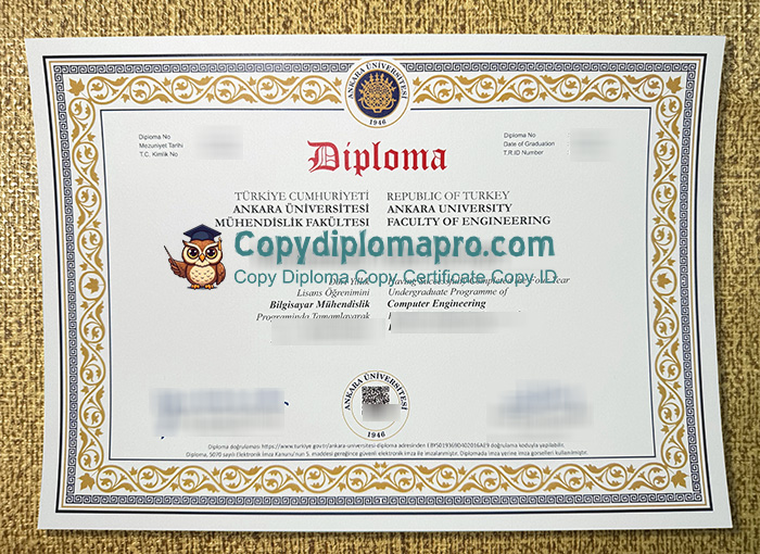Ankara University Diploma