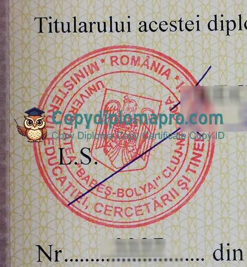 Universitatea Babeș-Bolyai Diplomă seal