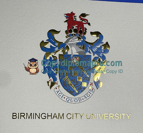 Birmingham City University Degree seal