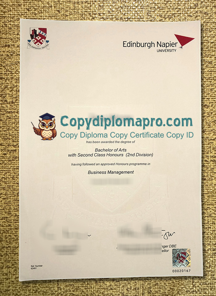 Edinburgh Napier University Degree