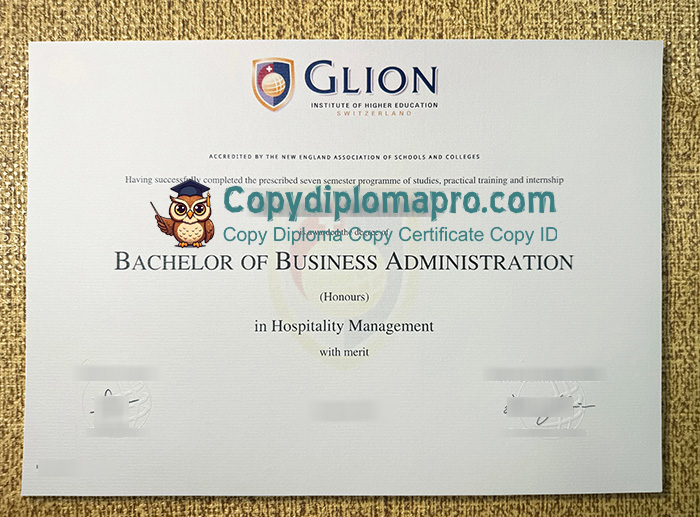 Glion Institute of Higher Education Diploma