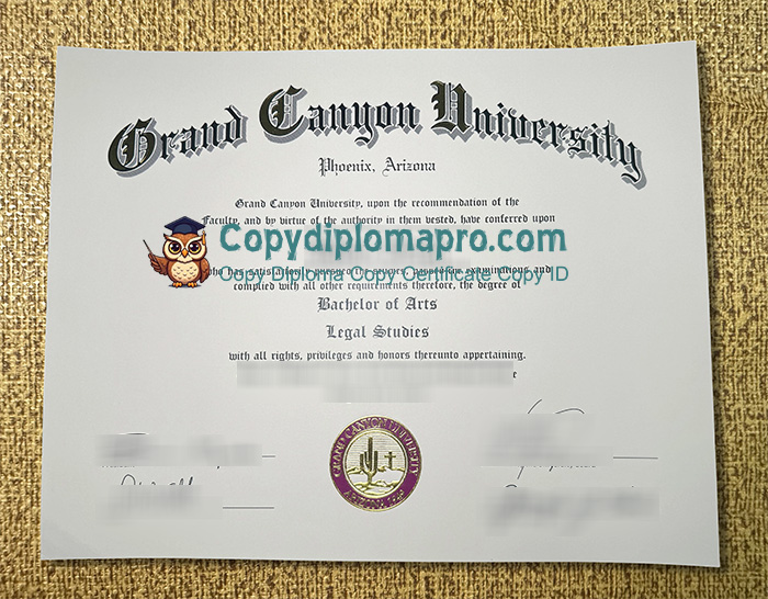 Grand Canyon University Diploma, GCU Diploma