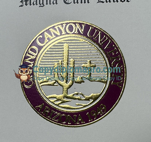 Grand Canyon University Diploma seal