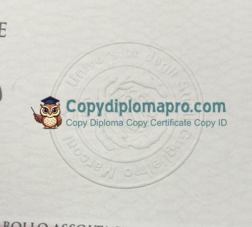 Guglielmo Marconi University Diploma seal