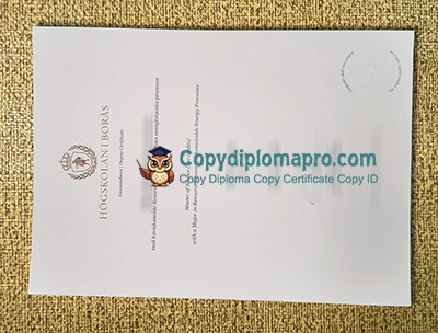 University of Borås Degree Certificate