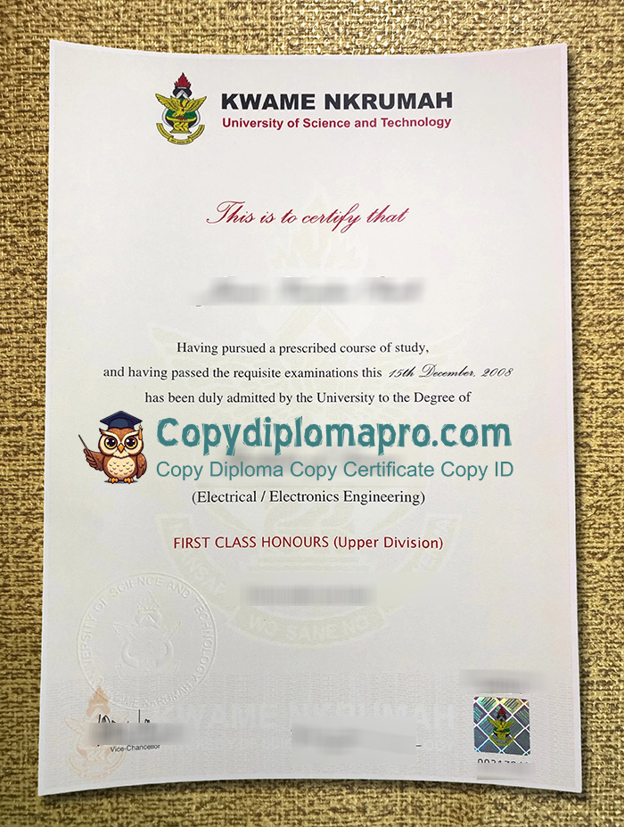 Kwame Nkrumah University of Science and Technology Diploma