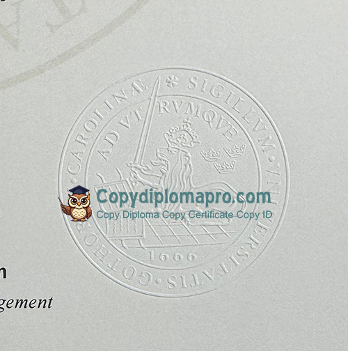 Lund University Degree Certificate seal
