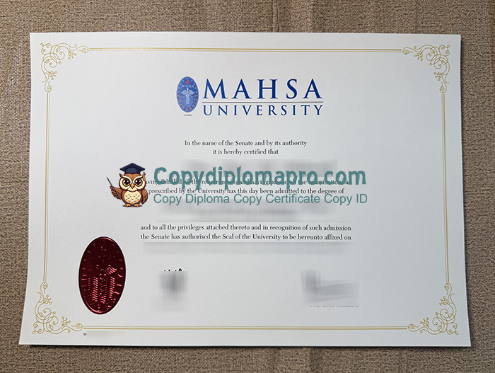 MAHSA University Diploma