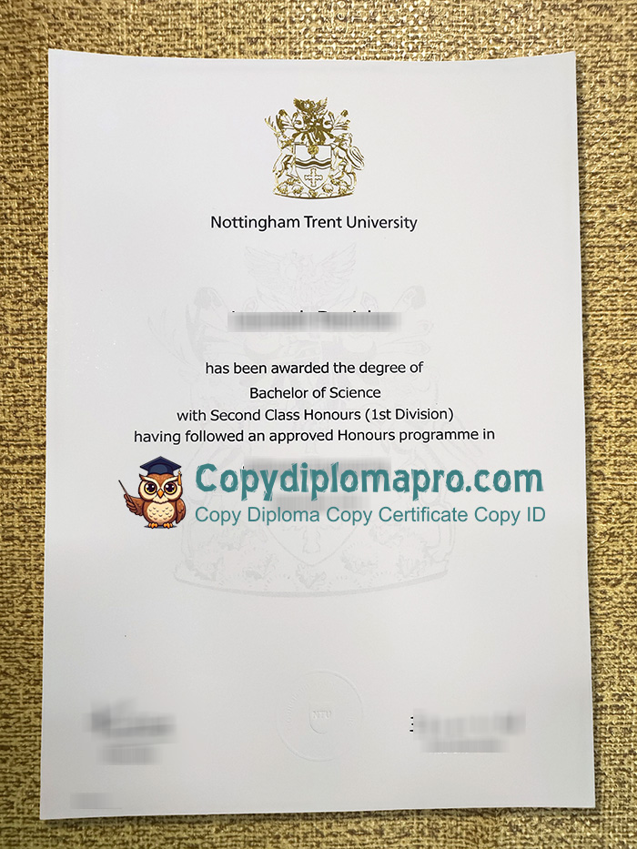 Nottingham Trent University Degree, NTU Degree
