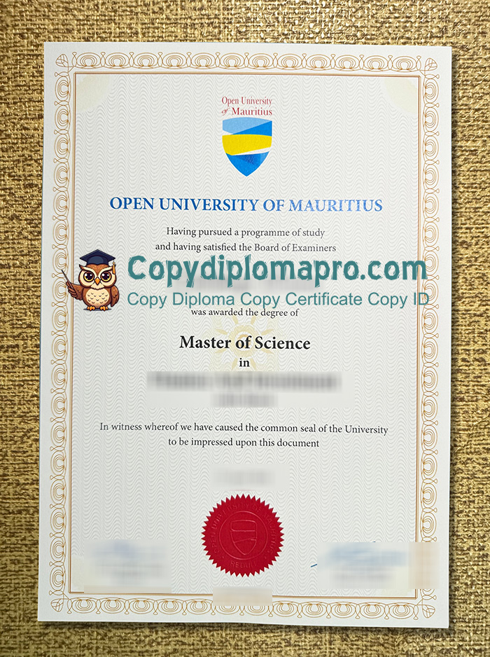 Open University of Mauritius Diploma