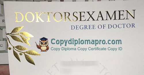Stockholm University Degree Certificate seal