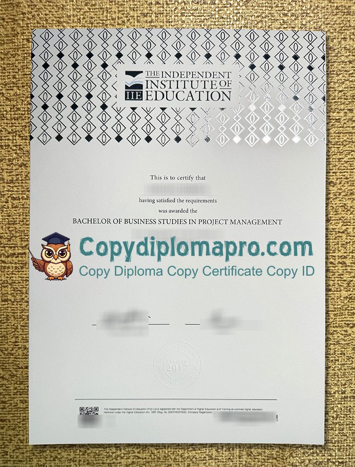 The Independent Institute of Education Diploma, IIE Diploma