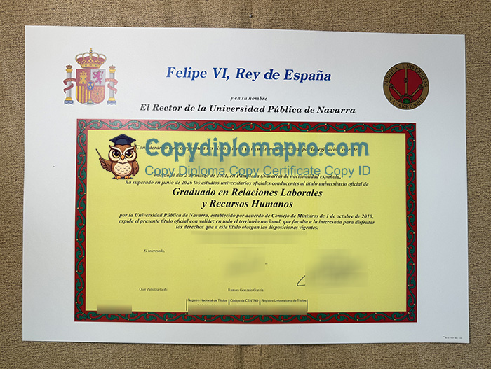 Universidad Pública de Navarra Diploma, UPNA Diploma