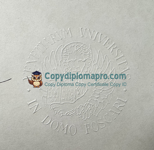 Università Ca' Foscari Venezia Diploma seal