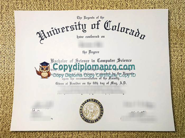 University of Colorado Diploma