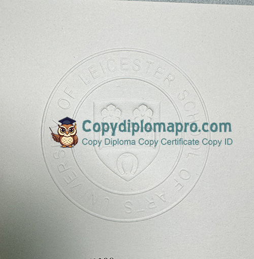 University of Leicester Transcript seal