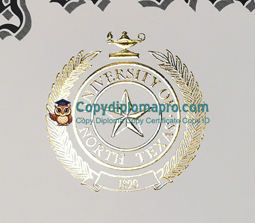University of North Texas Diploma seal
