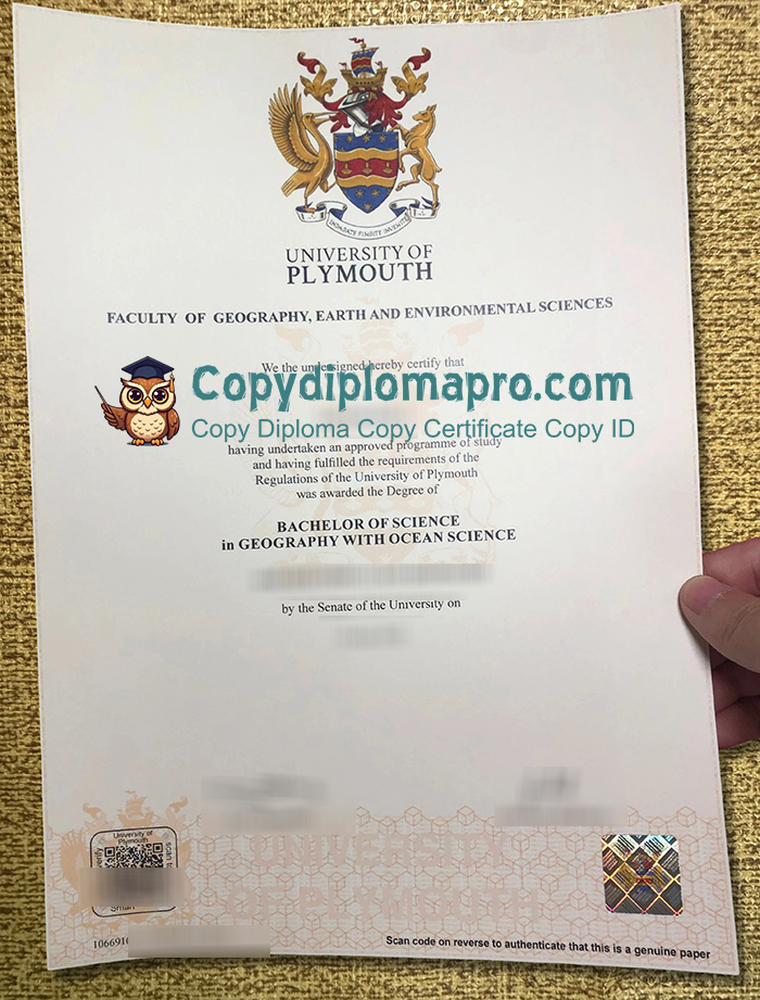 University of Plymouth Degree