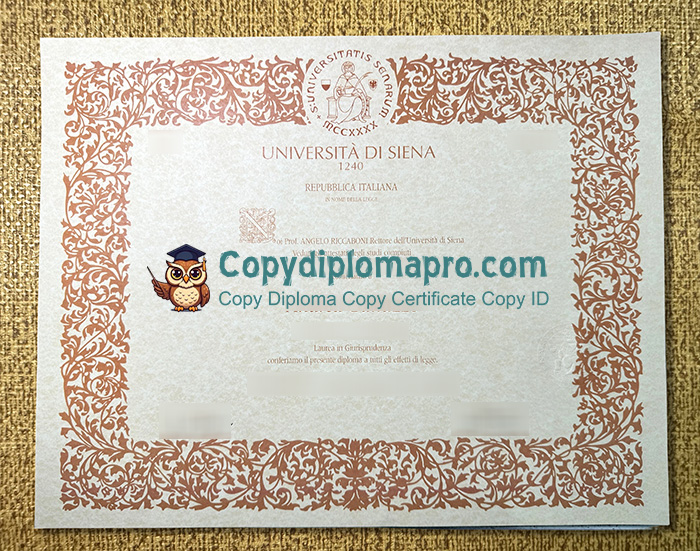 University of Siena Diploma