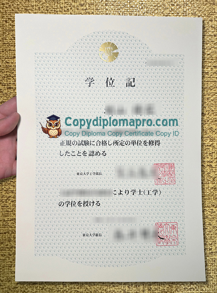 University of Tokyo Diploma