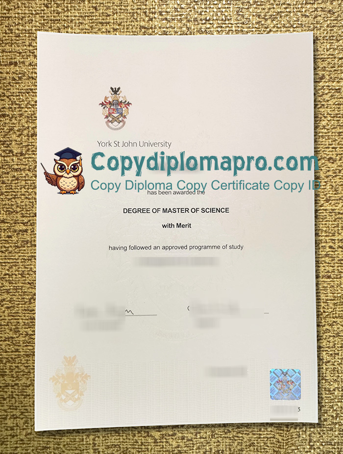 York St John University Degree