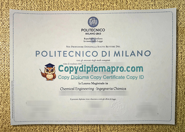 Politecnico di Milano Diploma