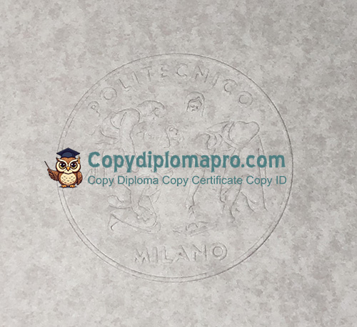 Politecnico di Milano Diploma seal