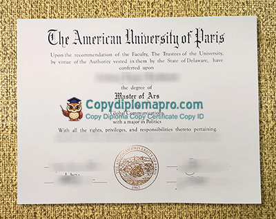 American University of Paris Diploma