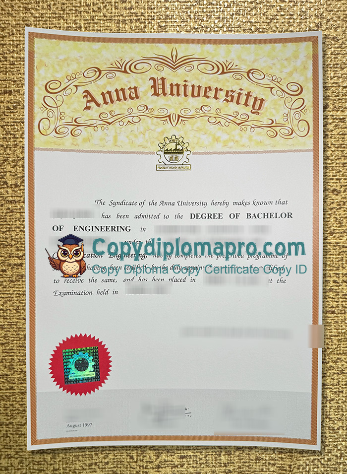 Anna University Degree