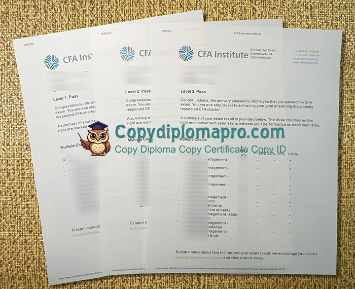 CFA Institute Transcript