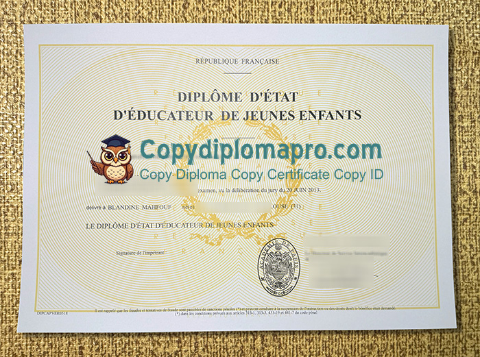 Diplôme d’Etat d’éducateur de jeunes enfants