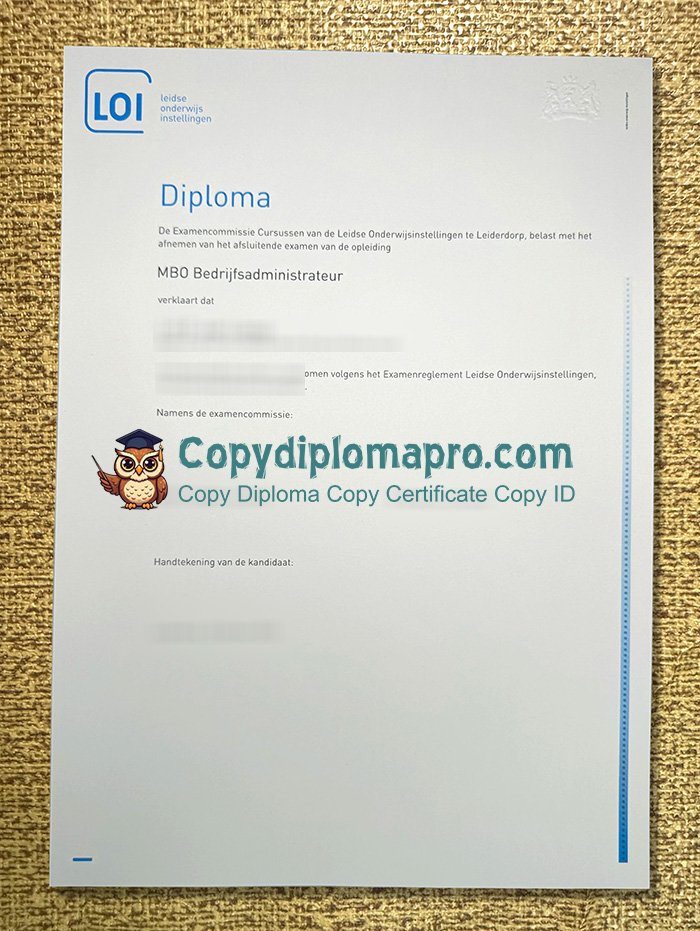 Leidse Onderwijs Instellingen Diploma, LOI Diploma