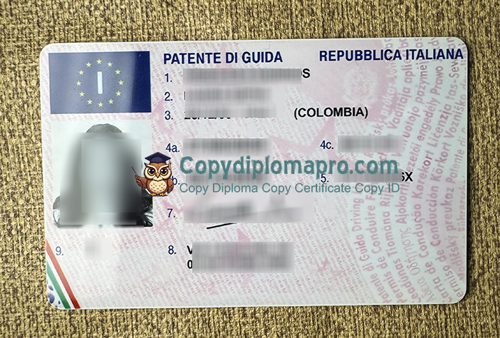 Patente di guida italiana, Italian Driving License