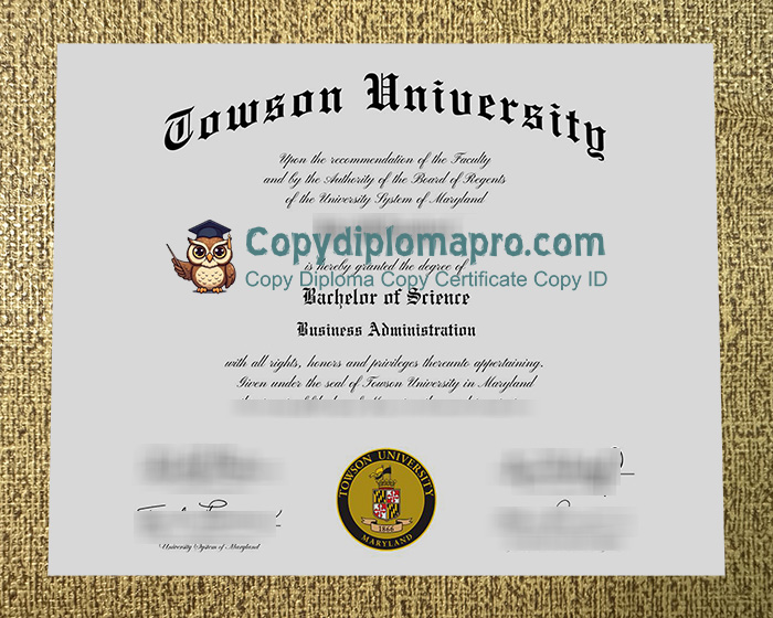 Towson University Diploma