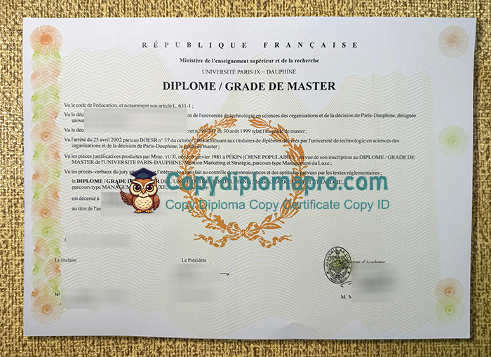 Université Paris-Dauphine-PSL Diploma