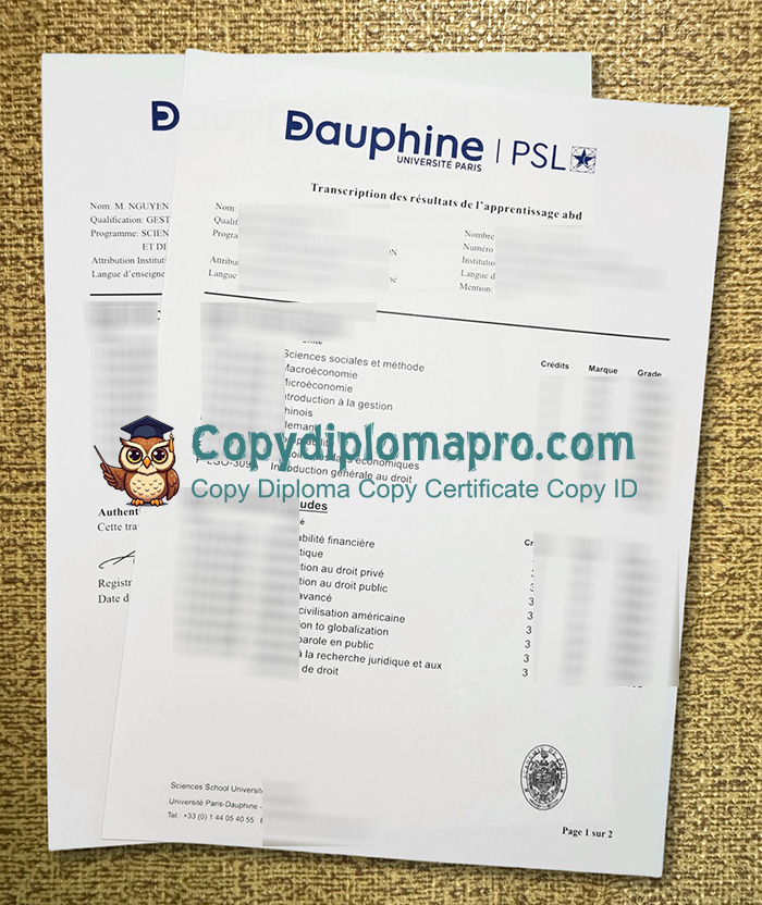 Université Paris-Dauphine-PSL Diploma
