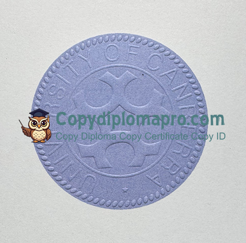 University of Canberra Degree seal