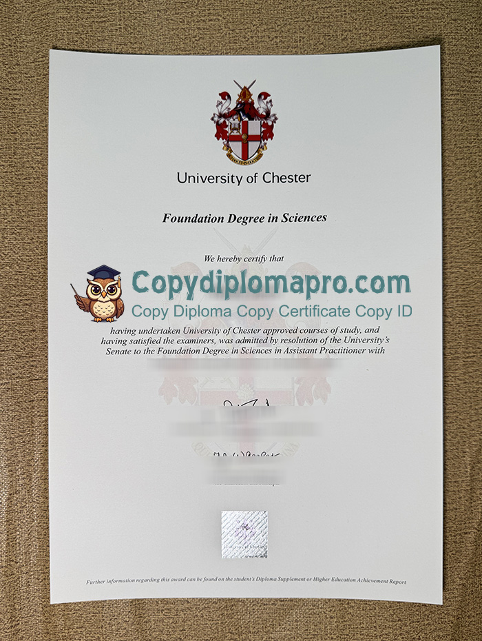 University of Chester Degree