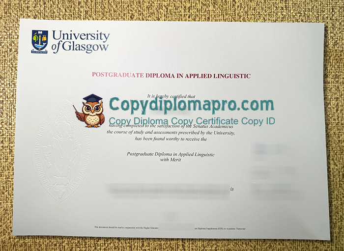 University of Glasgow Degree