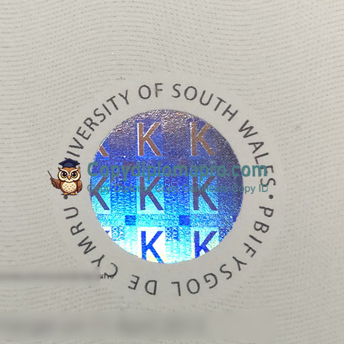 University of South Wales Degree Hologram Security