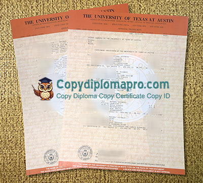 University of Texas at Austin Transcript