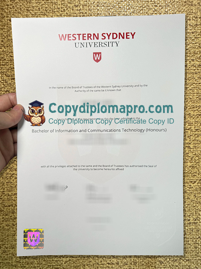 Western Sydney University Degree, WSU Degree