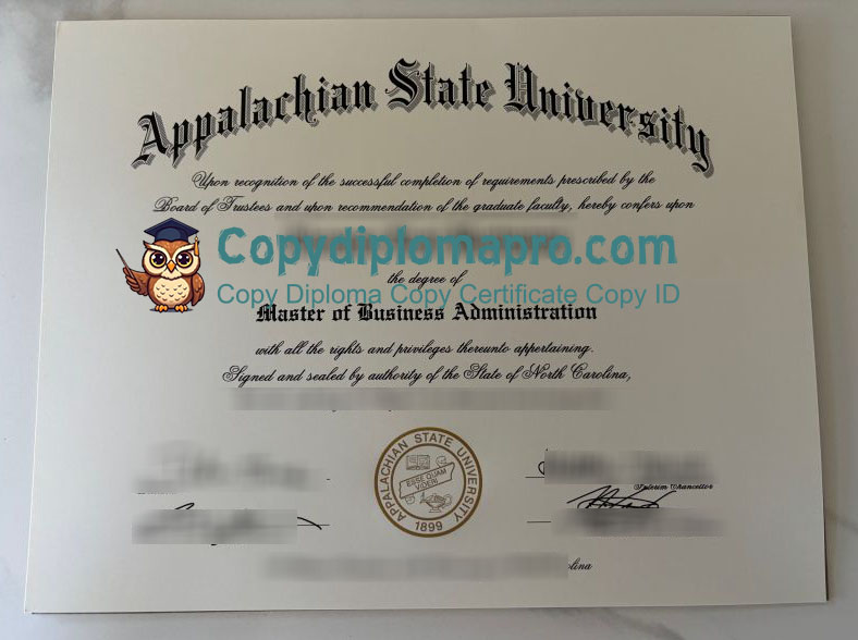 Appalachian State University Diploma